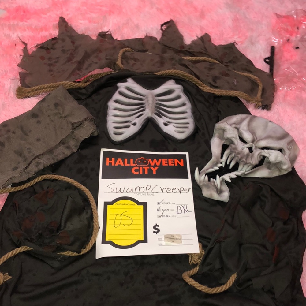Halloween City Swamp Creeper Costume Youth XL 14-16 Ghoul Theater Dress Up